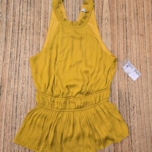 Nine West‎ Mustard Yellow Tank Top New With Tags